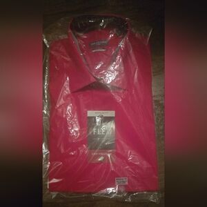 Van Heusen Men's Red Regular Fit Shirt